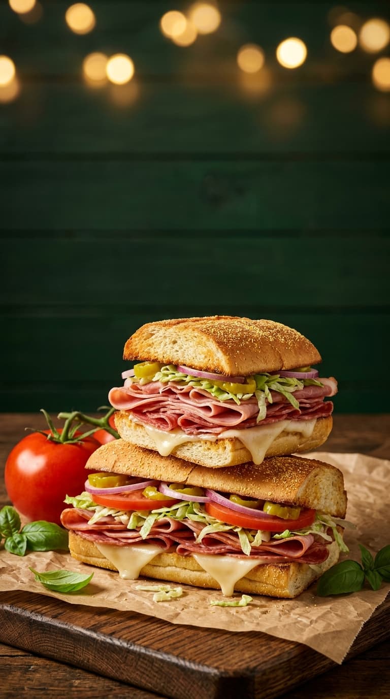 Nappy's Deli Artisan Loaded Italian Sub Sandwich